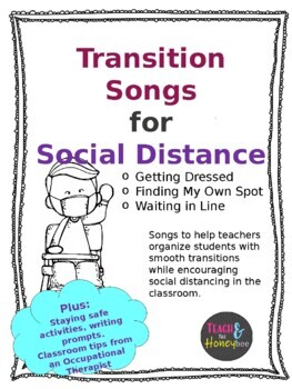 Preview of Social Distancing in the Classroom: Transition Songs and Activities  *Printable