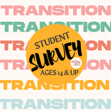 Transition Survey for Special Education Students w/ IEPs Ages 14+