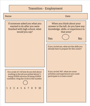 Preview of Transition Survey - Google Slides - Post-Secondary/Employment/Independent Living