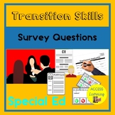 Transition Survey Question Cards Special Education Multipl