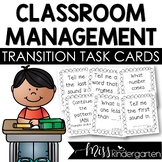 Classroom Management Idea Transition Task Cards