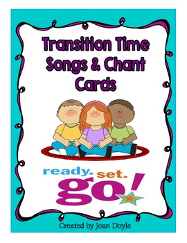 Preview of Transition Time Songs and Chant Cards