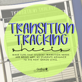 IEP Transition Tracking Sheets | Special Education