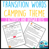 Transition Word Activities (Camping Themed)