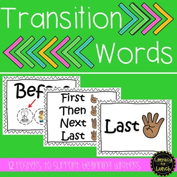 Transition Word Posters by Literacy for Lunch | TPT