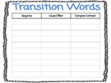 Transition Word Template