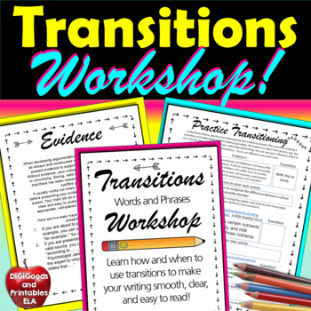 Preview of Transition Words Activities