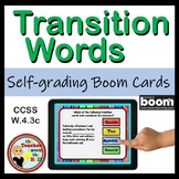 Transition Words BOOM Cards Digital Writing Activity I Tra