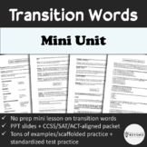 Transition Words Mini Unit | PPT + Tons of Examples and Practice