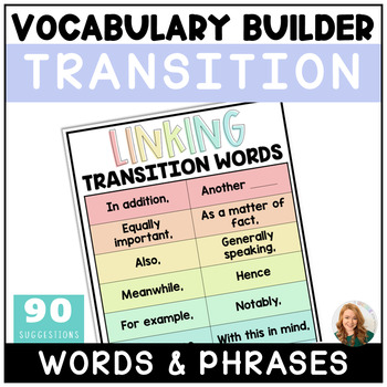 Preview of Transition Words & Phrases Vocabulary Builder
