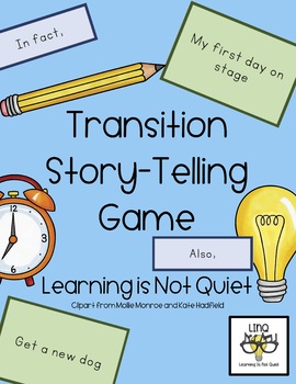 Preview of Transition Words Story Telling Game