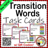 Transition Words Task Cards NOW Digital!