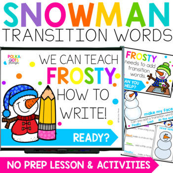 Preview of How to Build a Snowman Winter Writing Activities with Directed Drawing