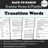 Transition Words Worksheets | Explanation and Practice