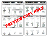 Transition Words and Phrases for Interactive Notebook