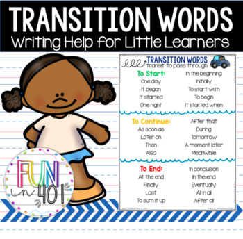 Preview of Transition Words for Little Learners