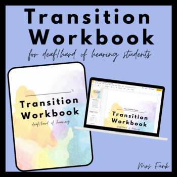 Preview of Transition Workbook for Deaf/Hard of Hearing Students