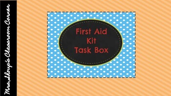 Preview of Transition and Vocational Skills: First Aid Kit Task Box