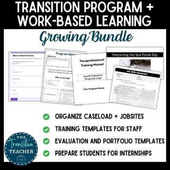 Preview of Transition and Work-Based Learning Bundle