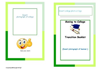 Preview of Transition booklet from school to FE / P16 and college for pupils with SEND