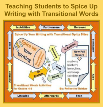 Preview of Transitional Words:  Spice Up Writing with Standards-Based Activities