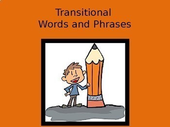 Preview of Transitional Words and Phrases Bundle