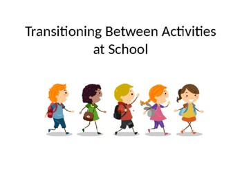 Preview of Transitioning Between Activities Social Story