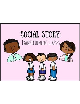 Preview of Transitioning Between Classes Social Story BOOM CARDS