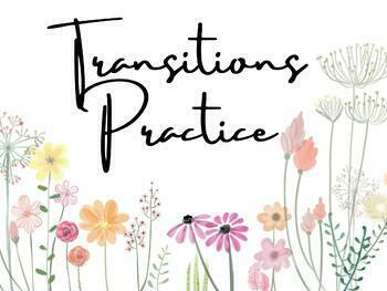 Preview of Transitions Practice