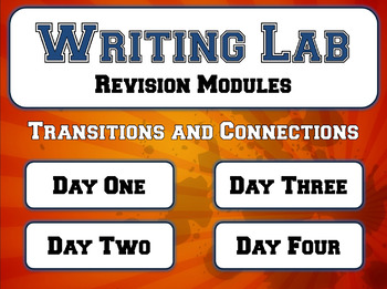 Preview of Transitions and Connections - Writing Lab Revision Module