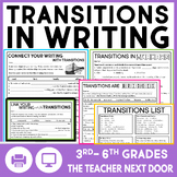 Transitions Words Paragraph Writing Anchor Chart Printable