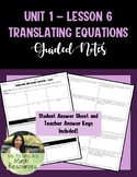 Translating Equations and Word Problems - Guided Notes (Al