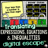 Translating Expressions, Equations and Inequalities Digita