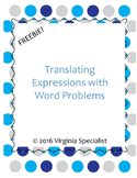 Translating Expressions with Word Problems