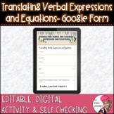 Translating Verbal Expressions and Verbal Equations Digita