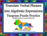 Translate Verbal Phrases into Algebraic Expressions-CCSS 5