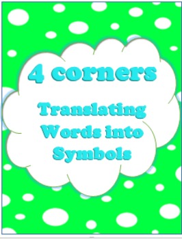 Preview of Translating Words - 4 Corners