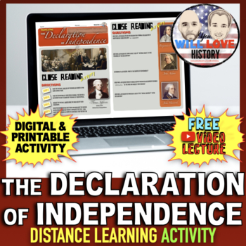 Preview of Translating the Declaration of Independence | Digital Learning Activity