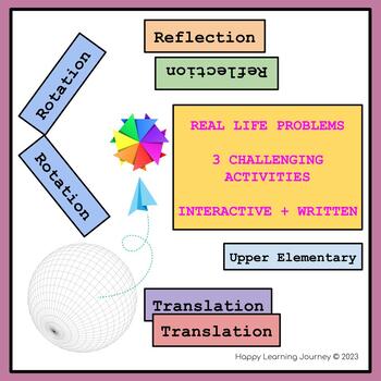 Preview of Translation, Reflection, Rotation, Coordinate Plane Real Life Problems