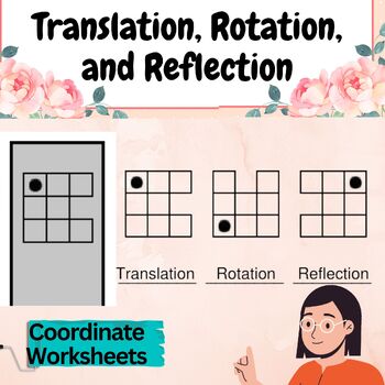 Preview of Translation, Rotation, and Reflection - Coordinate Worksheets