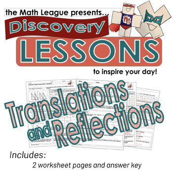 Preview of Translation and Reflection Discovery Lesson