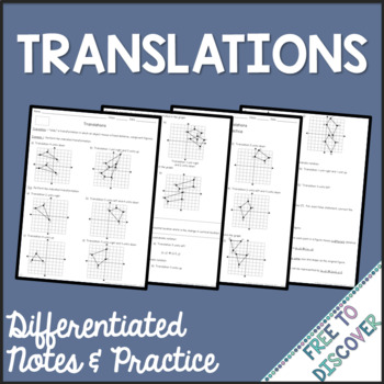 Preview of Translations Notes and Practice