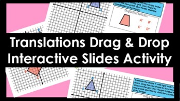 Preview of Translations Drag & Drop Digital Slides Activity (Distance Learning)