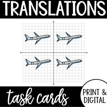 Preview of Translations Task Cards and Google Form Geometry