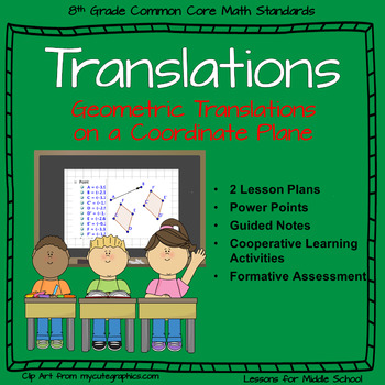 Preview of Translations - Transformation in 8th Grade Geometry