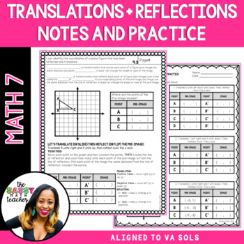 Preview of Translations and Reflections Notes