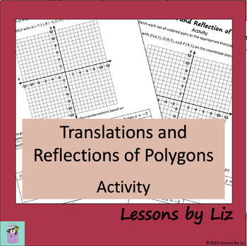 Preview of Translations and Reflections of Polygons Activity