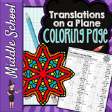 Translations on a Coordinate Plane Color By Number | Math 