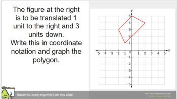 Preview of Translations on a Coordinate Plane Pear Deck
