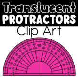Translucent Protractor Clip Art - Moveable Clipart